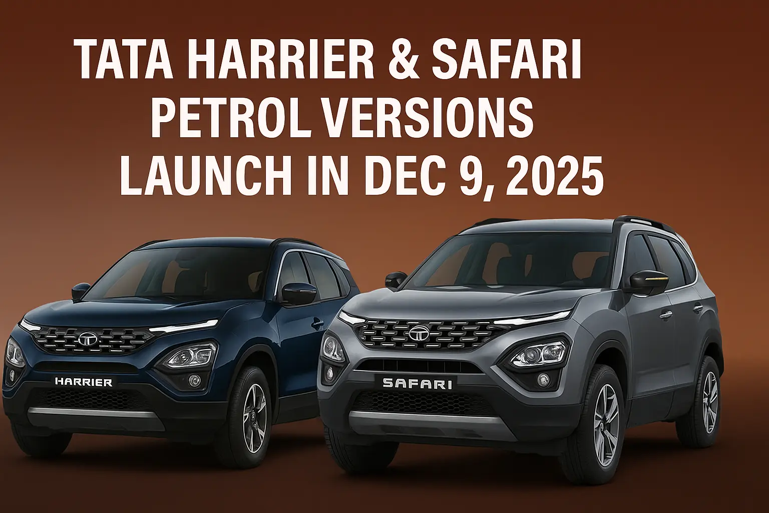 Tata Harrier & Safari Petrol Launch Dec 9, 2025